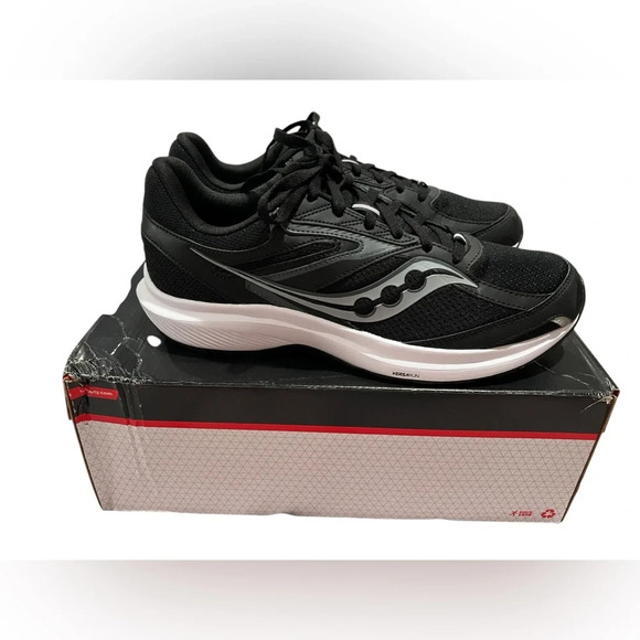 NIB Saucony Men’s Cohesion 17 Black Athletic Shoes in size 11 - Picture 3 of 9